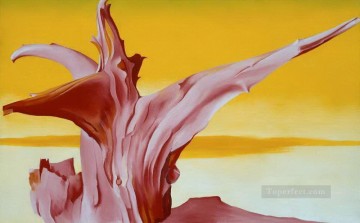 ジョージア・オキーフ Painting - レッド・ツリー・イエロー・スカイ ジョージア・オキーフ アメリカのモダニズム 精密主義